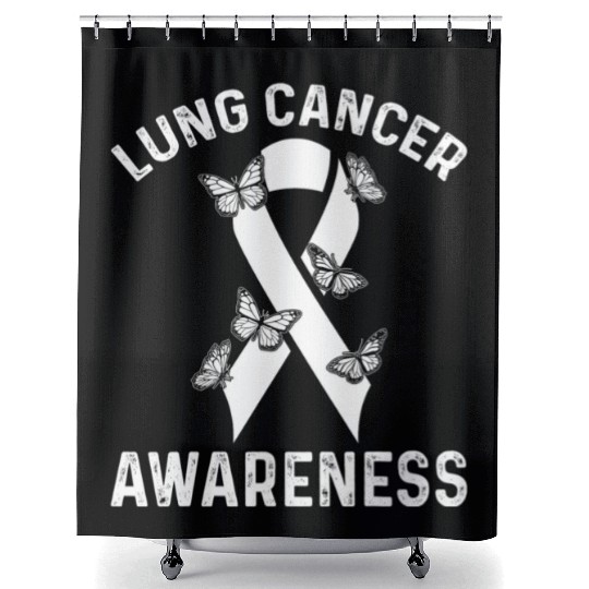 Lung Cancer Awareness Month Support Shower Curtains