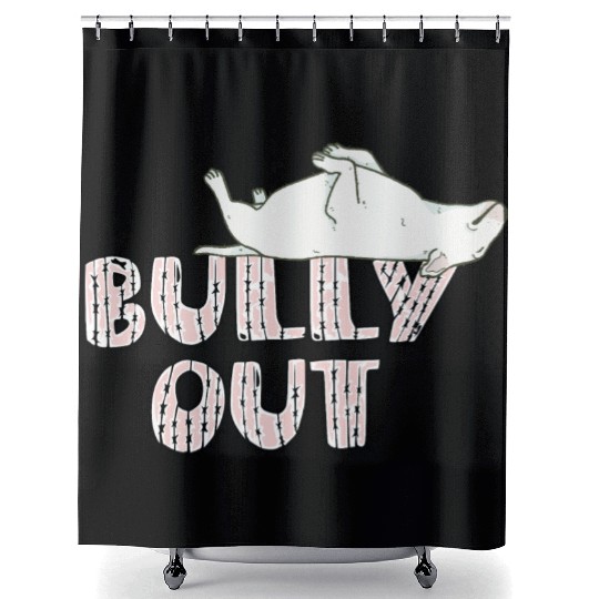 Bully out Shower Curtains