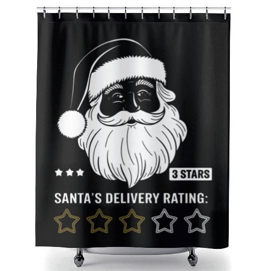 santa claus merry chirstmas Shower Curtains