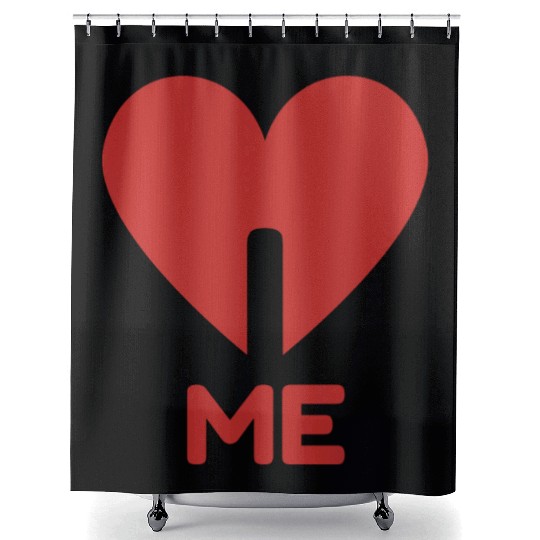 I LOVE ME Shower Curtains