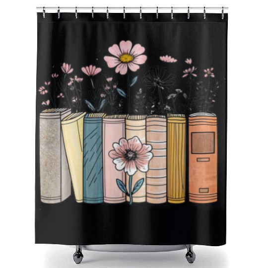 Literary Garden, Nature's Pages Shower Curtains