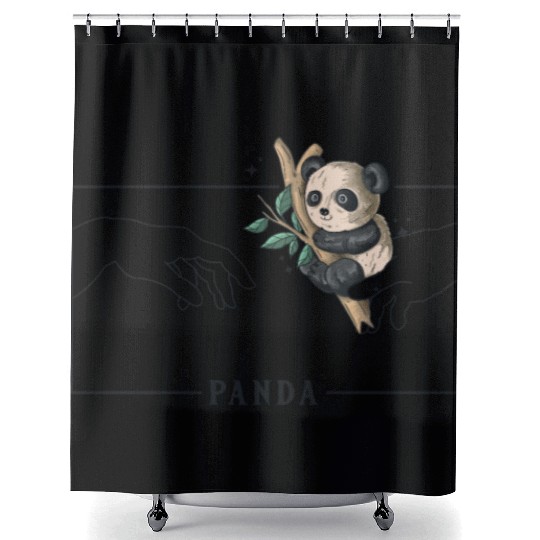 Michelangelo Creation of Adam Panda Friend Lover Shower Curtains