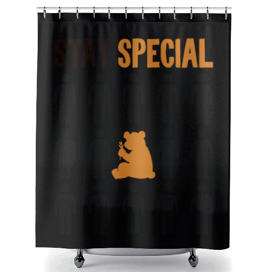 Stay Special Panda Bear Ailuropoda Melanoleuca Shower Curtains