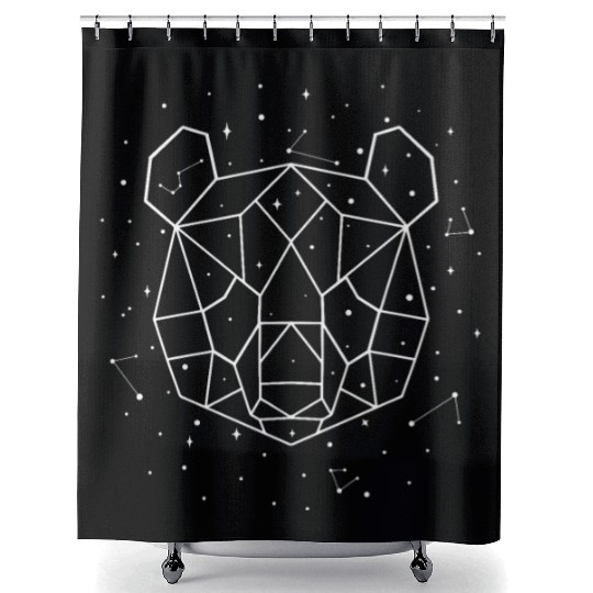 Sternbild Panda Constellation Panda Bear Friend Shower Curtains