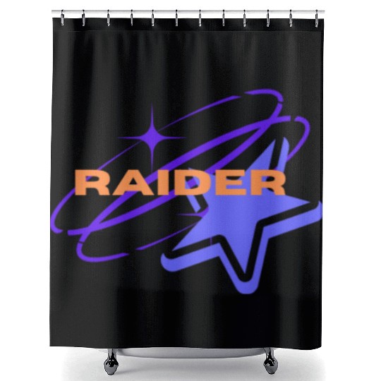 Raiders on the street Shower Curtains