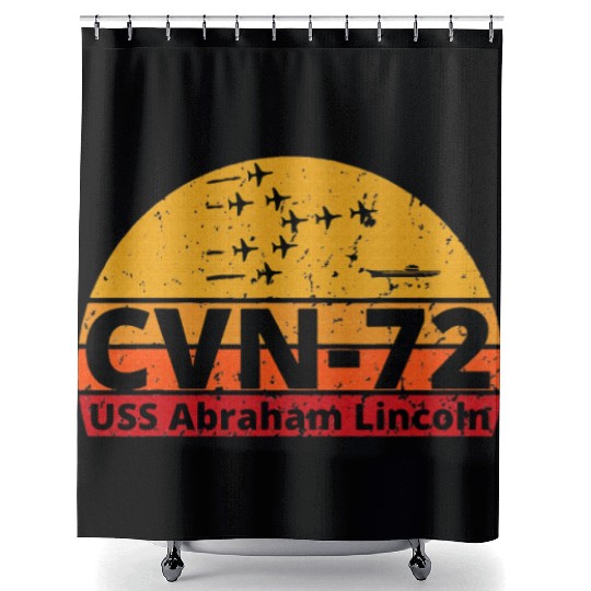US Aircraft Carrier CVN 72 USS Abraham Lincoln Shower Curtains