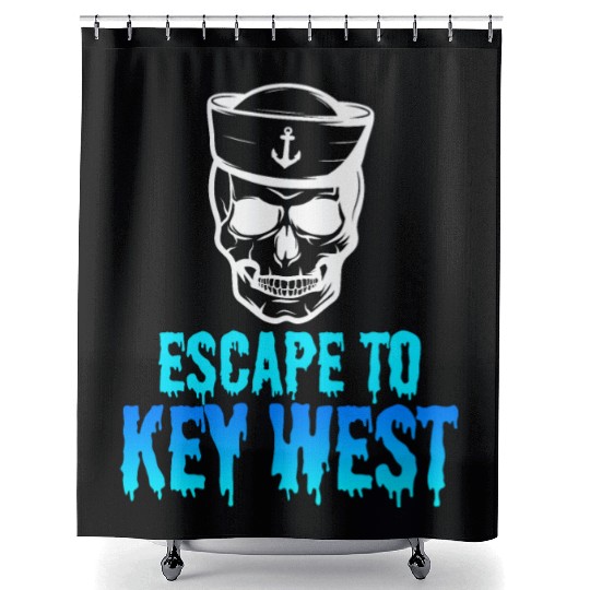 Florida Sailing FLYING TO KEY-WEST Sunshine-State Shower Curtains