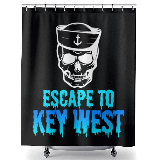Florida Sailing FLYING TO KEY-WEST Sunshine-State Shower Curtains
