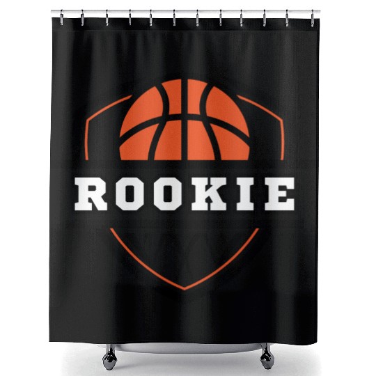 Basketball Rookie Newborn Baby Newcomer Shower Curtains