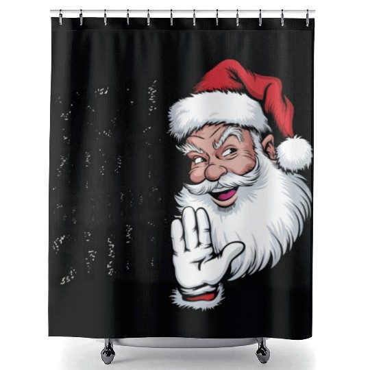 Santa Claus Christmas, Merry Christmas Shower Curtains