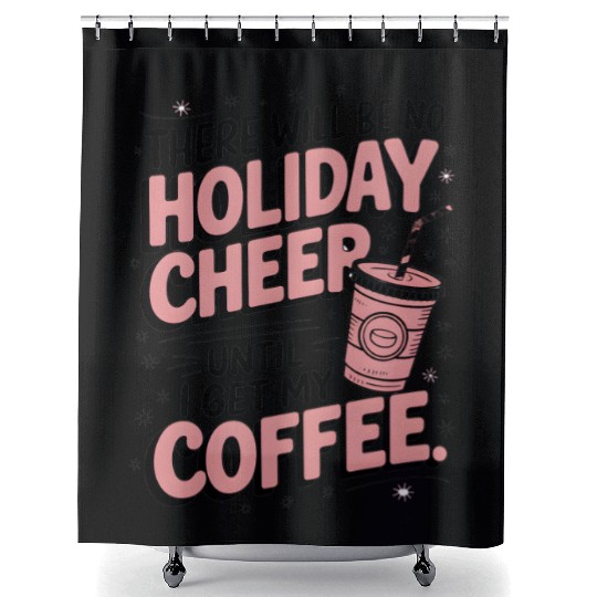 Hot Cocoa Christmas Shower Curtains