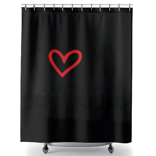 I Love My Boyfriend Shower Curtains
