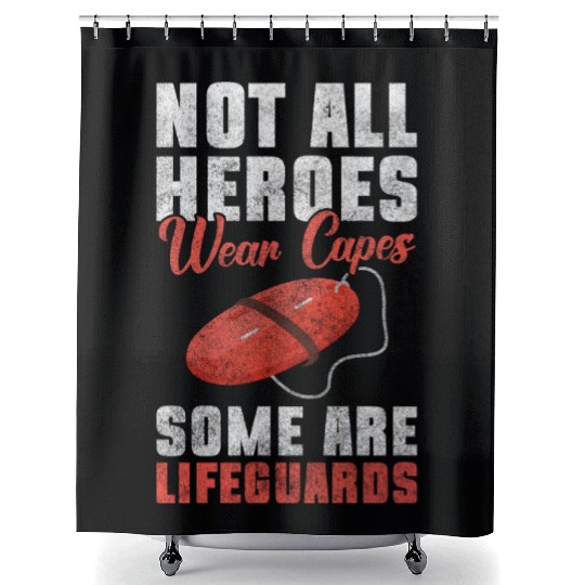 Lifeguard Sea Rescue Lifeguard Shower Curtains