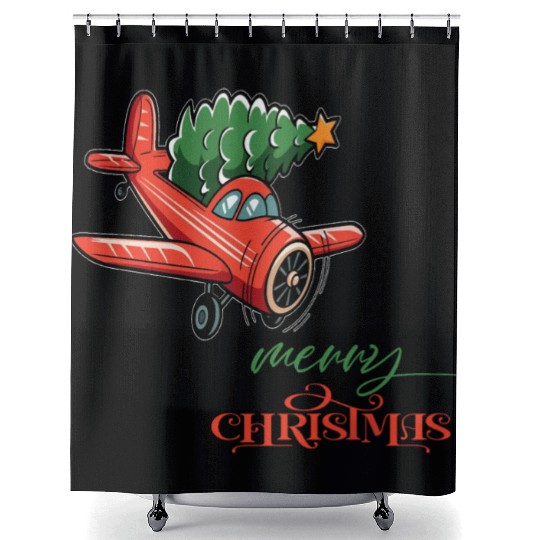 MERRY CHRISTMAS 3 Shower Curtains