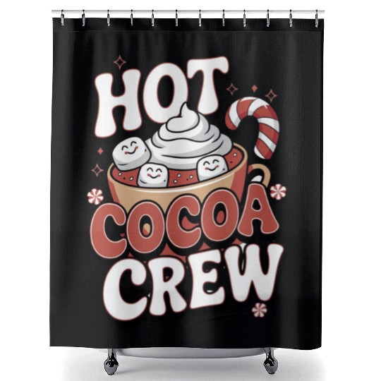 Hot Cocoa Crew Shower Curtains