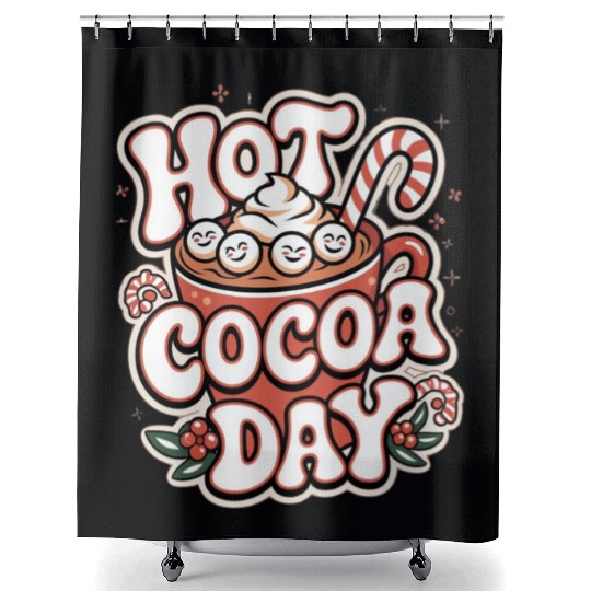 Hot Cocoa Day Shower Curtains