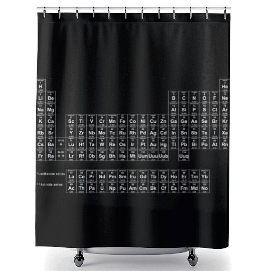 Periodic Table of Elements Shower Curtains