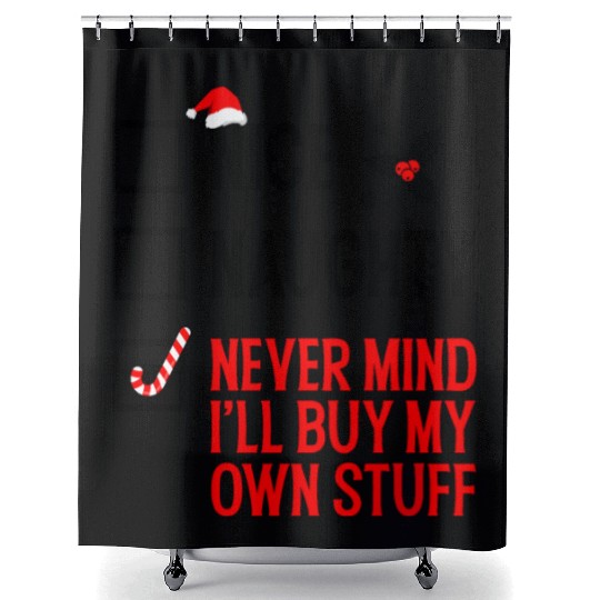 Nice Naughty Funny Holiday Shower Curtains