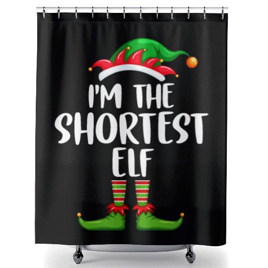 I'm The Shortest Elf Shower Curtains Matching Family