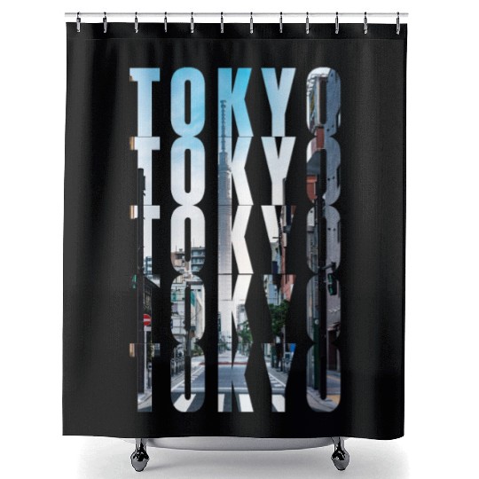 Tokyo Vibes Shower Curtains