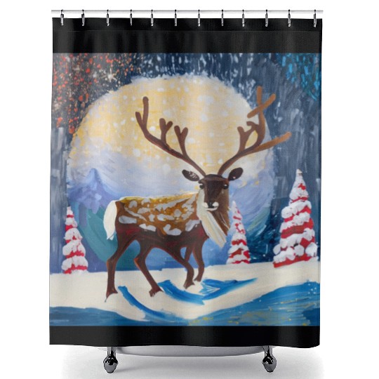 Christmas raider Shower Curtains