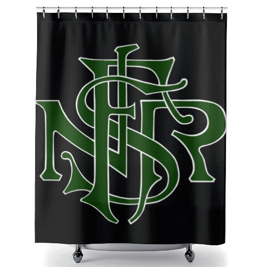 Our Lady of the Rosary of Fátima - NSRF monogram Shower Curtains