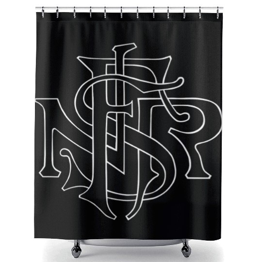 Our Lady of the Rosary of Fátima - NSRF monogram Shower Curtains