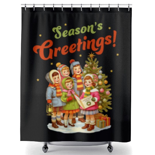 Seasons Greetings Shower Curtains