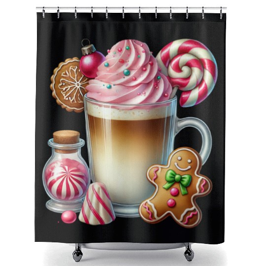 Christmas ice cream, Merry Christmas Shower Curtains