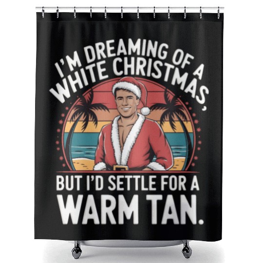 I'm dreaming of a white Christmas Shower Curtains