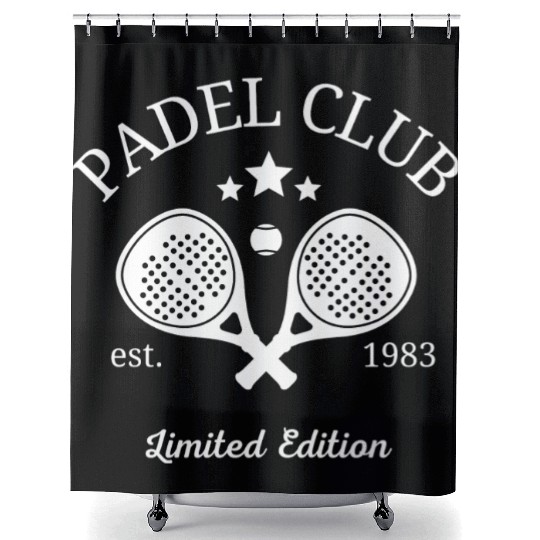 Paddle Tennis Padel Lovers Club Shower Curtains