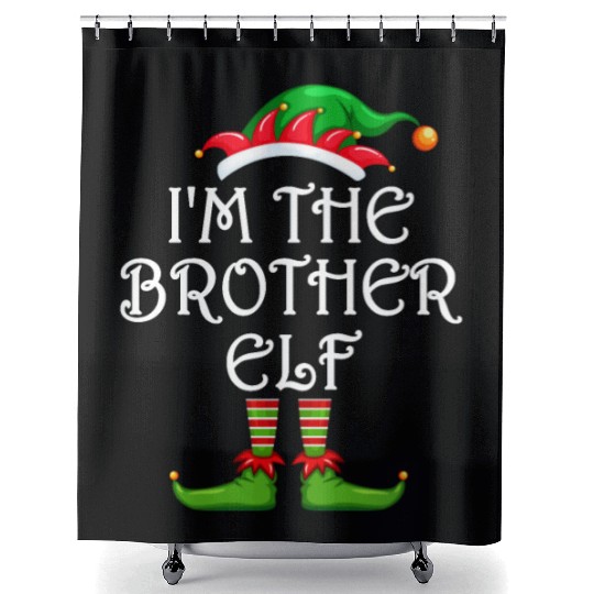 I'm The Brother Elf Shower Curtains Matching Family