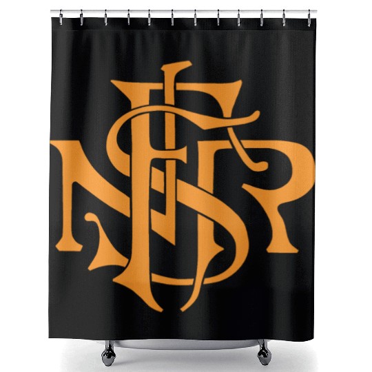 Our Lady of the Rosary of Fátima - NSRF monogram Shower Curtains