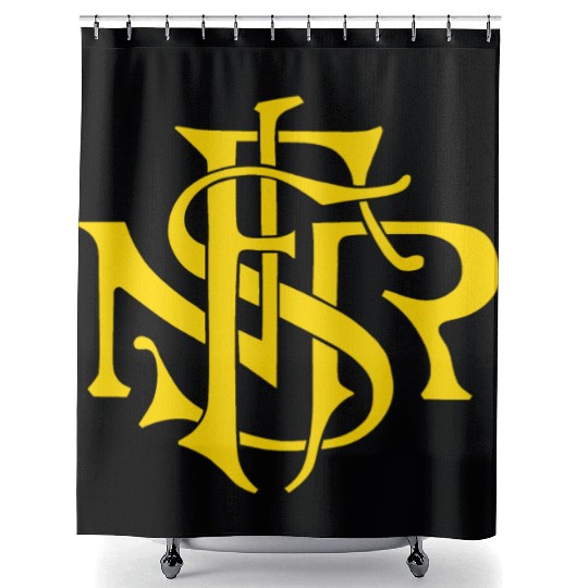 Our Lady of the Rosary of Fátima - NSRF monogram Shower Curtains