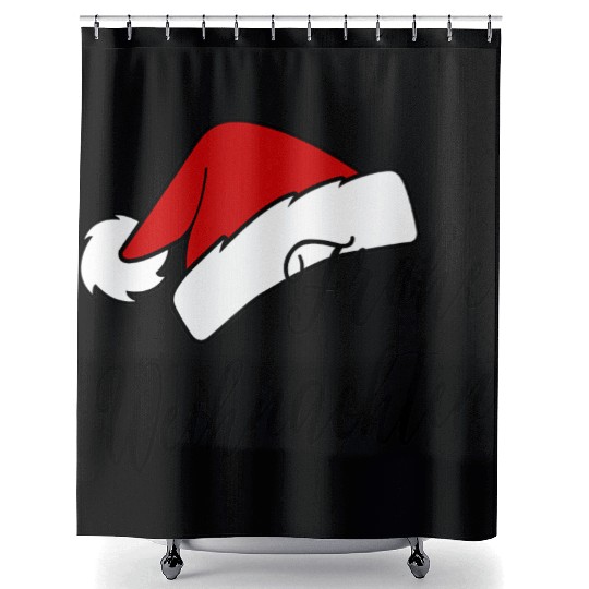 Frohe Weihnachten Merry Christmas Auf Deutsch Shower Curtains