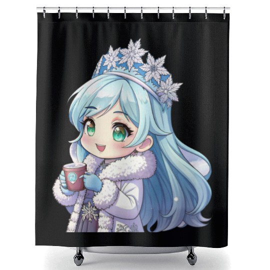 Snow Much Fun Winter Wonderland Girl Shower Curtains Gift