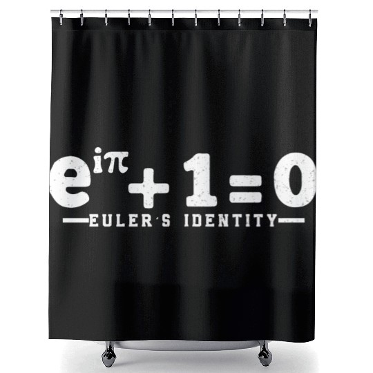 Math Humor Equation Euler's Identity Math Nerd Shower Curtains