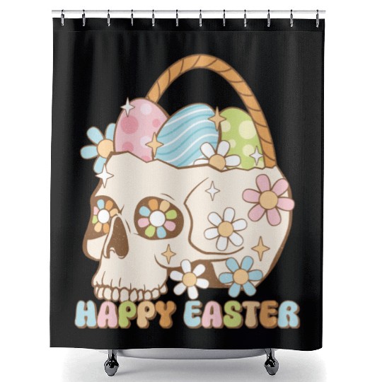 Happy Easter Day, Cute Easter Shower Curtains