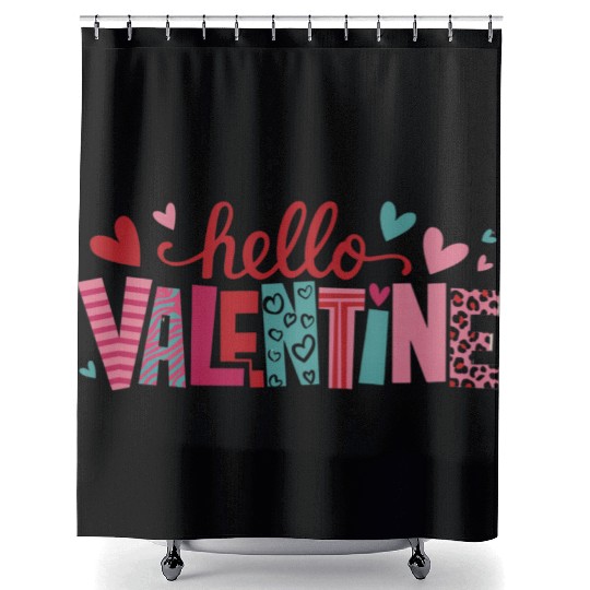 Valentines Cute, Valentine Day Shower Curtains