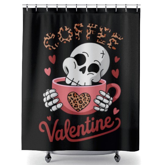 Valentines Day, Valentine Retro Shower Curtains