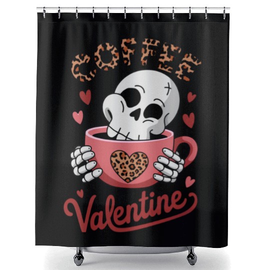 Valentines Day, Valentine Retro Shower Curtains