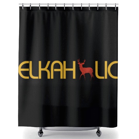 Elk Hunting Elkaholic Hunters Shower Curtains