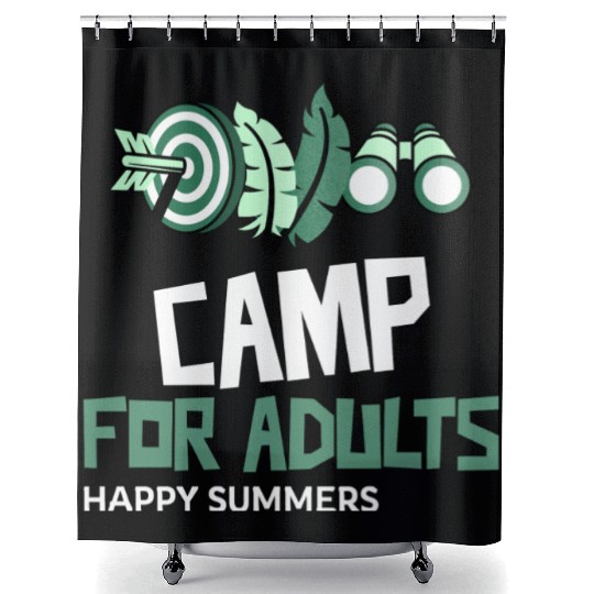 Camp for adults Shower Curtains