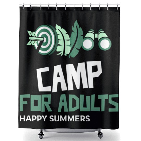 Camp for adults Shower Curtains