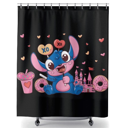 Happy Valentines Day Shower Curtains