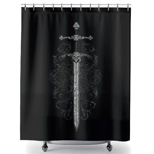 chicano tattoo style Shower Curtains