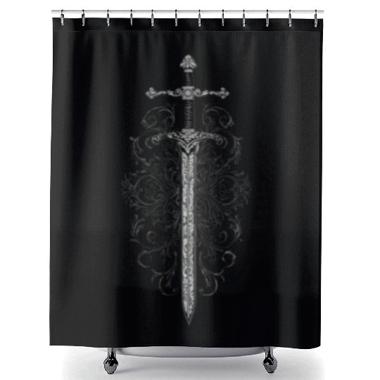 chicano tattoo style Shower Curtains