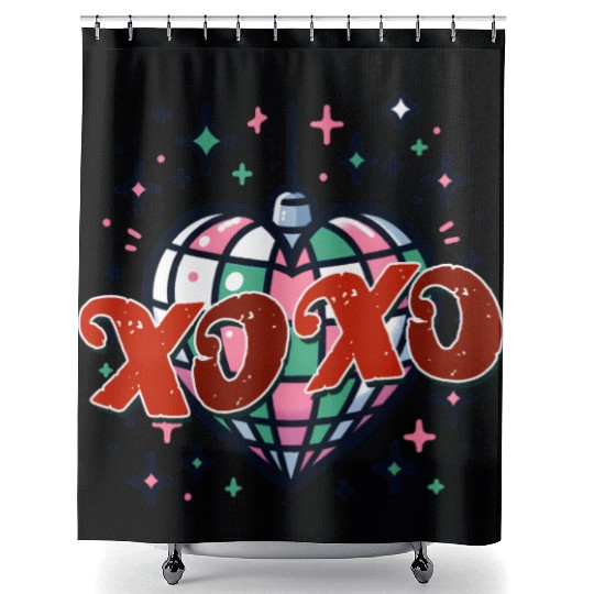 Valentine Day, Coquette Valentine Shower Curtains