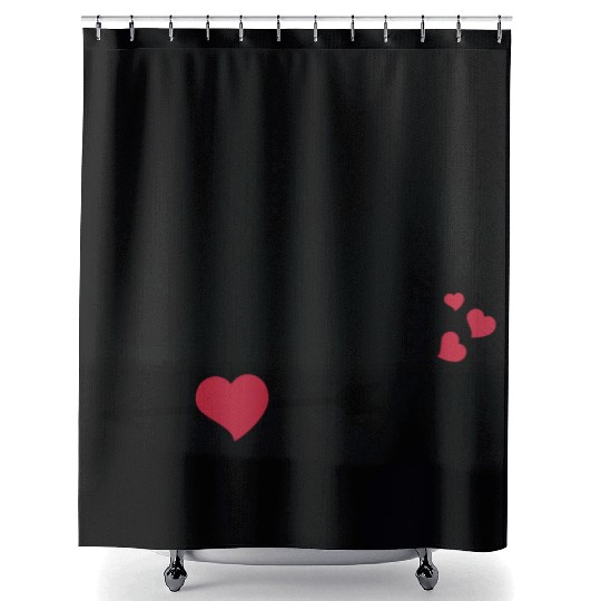 Valentines Day, Valentine Retro Shower Curtains