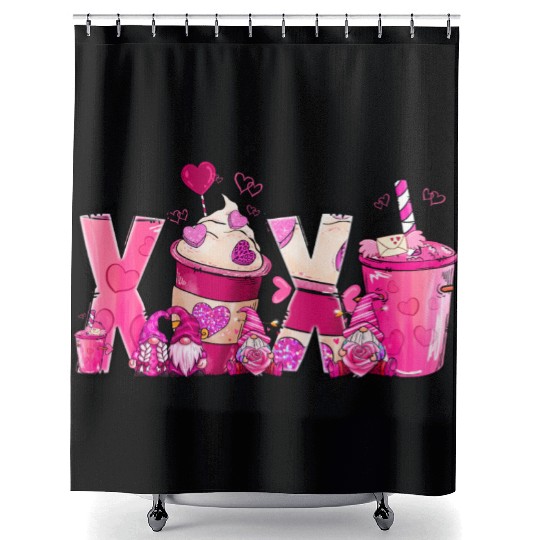 Xoxo Valentines Shower Curtains